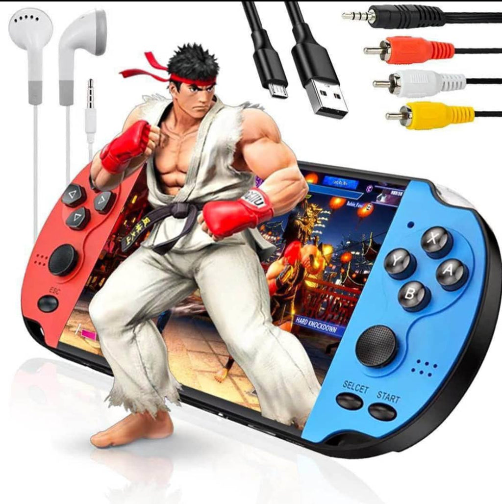 Console de jeux x12 . Portable, puissante et pleine de nosta .plus de 3500 jeux intégrées, les classiques de votre enfance ( PS1 ,NES, Game, batterie 1800mAh ( rechargeable via USB , musique, bluetooth connecté.
